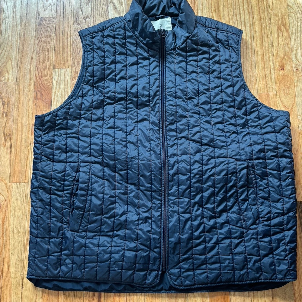 Mutual Weave Quilted Men's Vest 3XLT NAVY BLUE